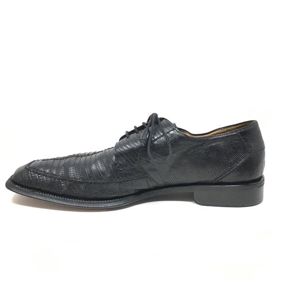 Mezlan Platinum Oxfords Shoes Size 10 Black Lizard main image 6